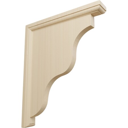 Ekena Millwork 1 1/2"W x 9"D x 11"H Hamilton Traditional Bracket, Rubberwood BKT01X09X11HARW